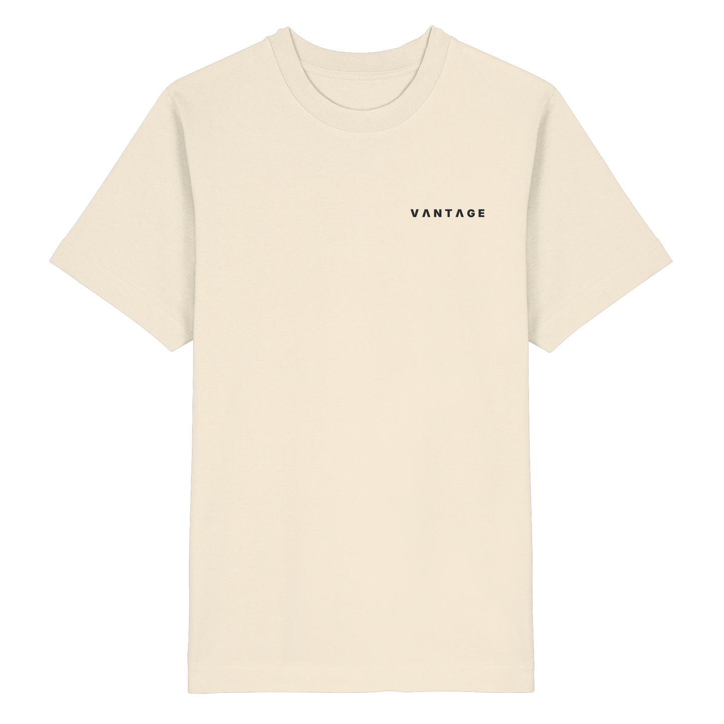 VANTAGE Heavy Tee Natural Raw – Vorderansicht
