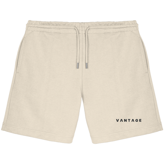 VANTAGE Essential Sweat Short Natural Raw – Vorderansicht