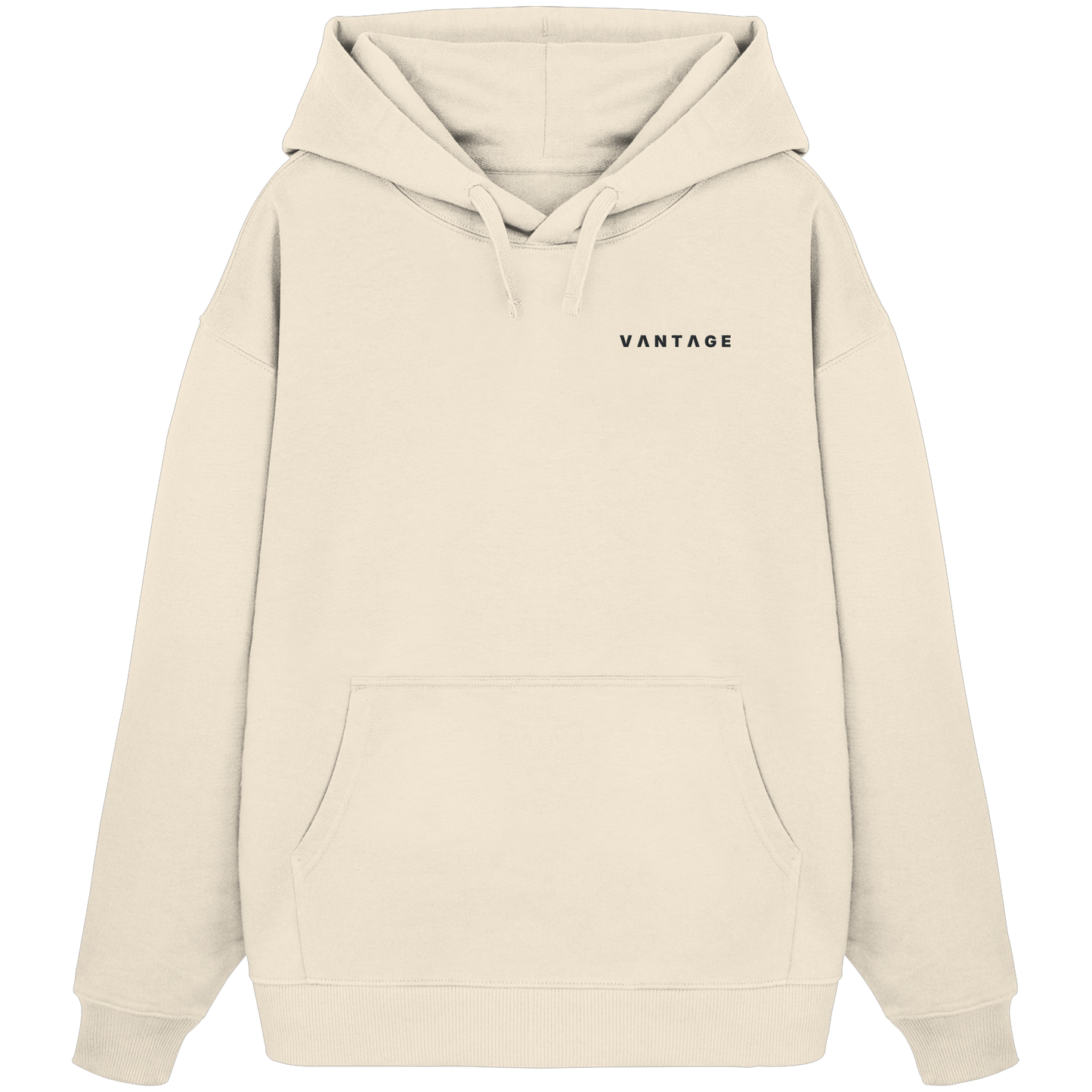 VANTAGE Essential Hoodie Natural Raw – Vorderansicht